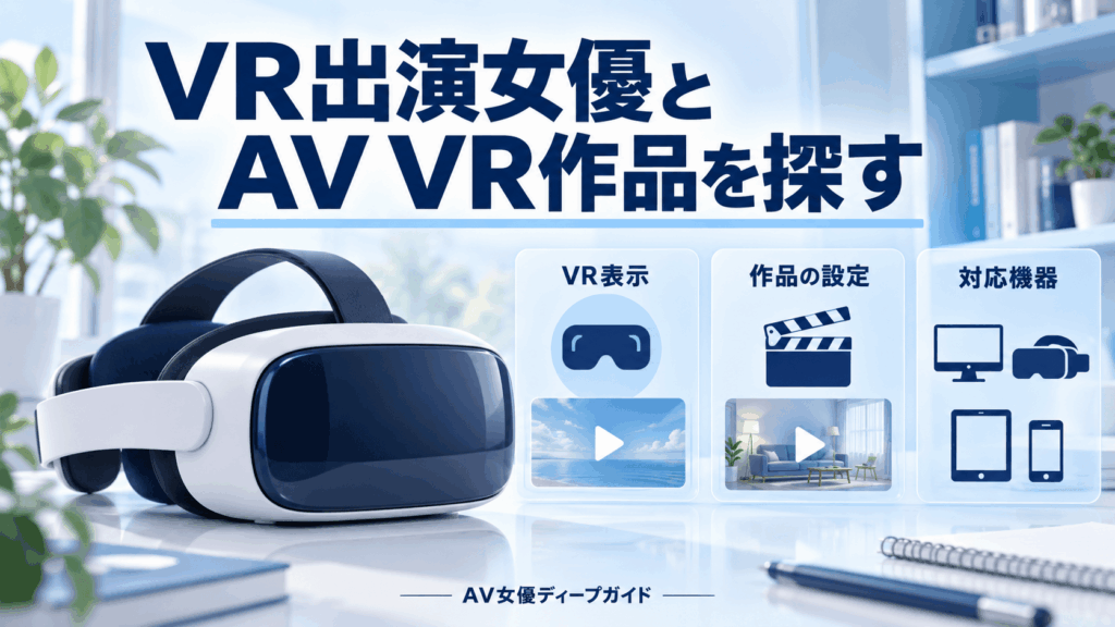 VR作品の表示・作品の設定・対応機器を確認するポイント