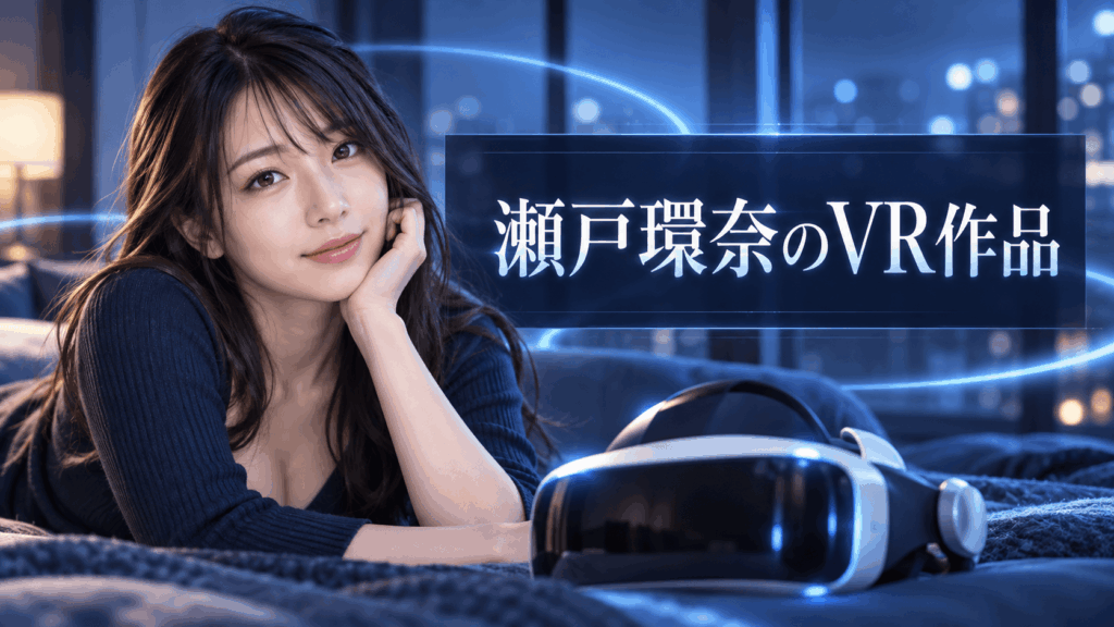 瀬戸環奈のVR作品とVR機器を示すイメージ