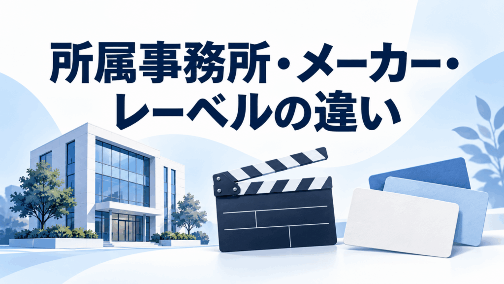 所属事務所・メーカー・レーベルの役割を表すオフィス・カチンコ・カード