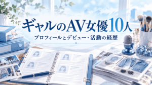 ギャルのAV女優10人のプロフィールとデビュー・活動の経歴を紹介する記事のアイキャッチ画像