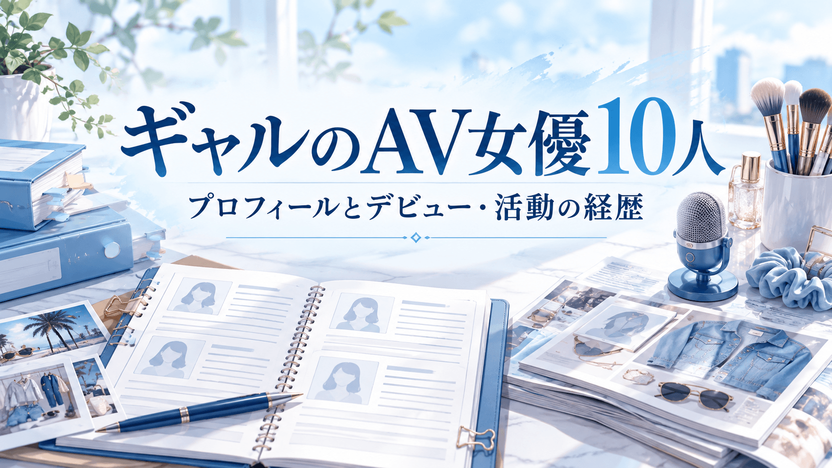 ギャルのAV女優10人のプロフィールとデビュー・活動の経歴を紹介する記事のアイキャッチ画像