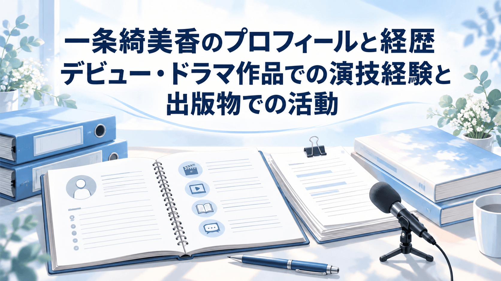 一条綺美香のプロフィールと経歴を紹介する記事のアイキャッチ画像