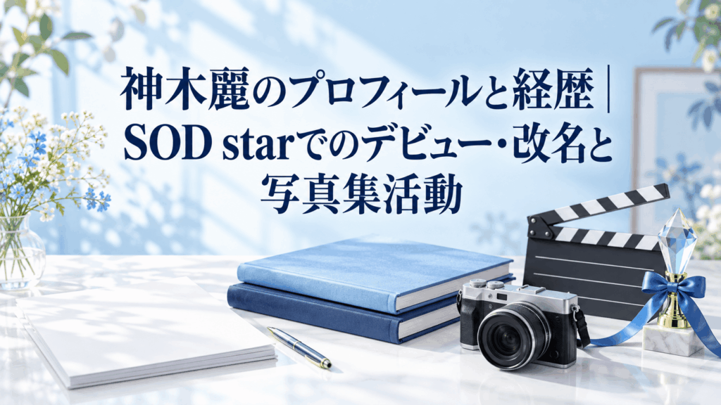 神木麗のプロフィールと経歴、SOD starでのデビュー・改名と写真集活動を紹介するアイキャッチ画像