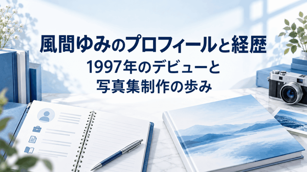 風間ゆみのプロフィールと経歴｜1997年のデビューと写真集制作の歩み
