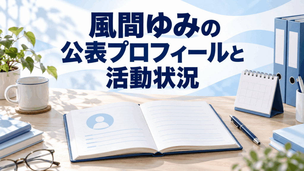 風間ゆみの公表プロフィールと活動状況