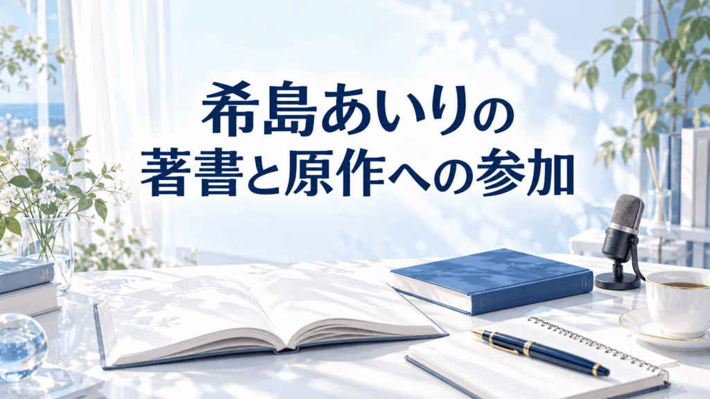 希島あいりの著書と原作への参加を表す本と執筆ノート