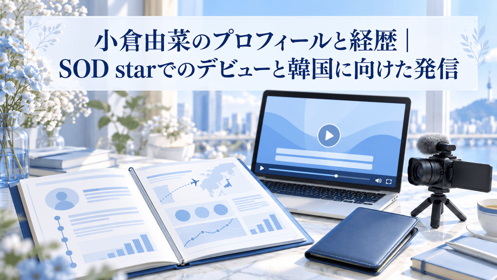 小倉由菜のプロフィールと経歴、SOD starでのデビューと韓国向け動画発信を紹介する記事のアイキャッチ画像
