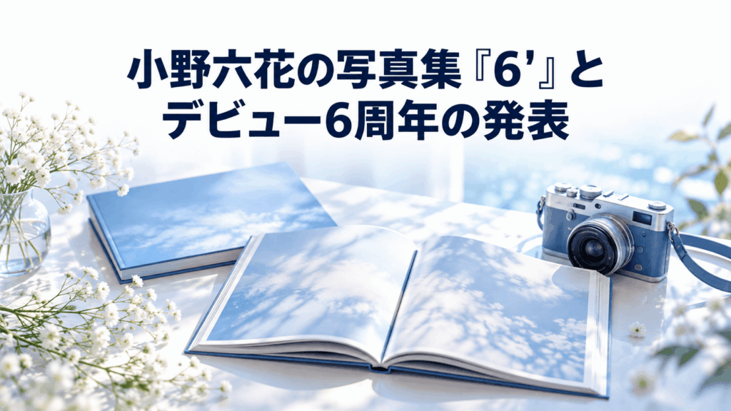 小野六花の写真集『6'』とデビュー6周年の発表