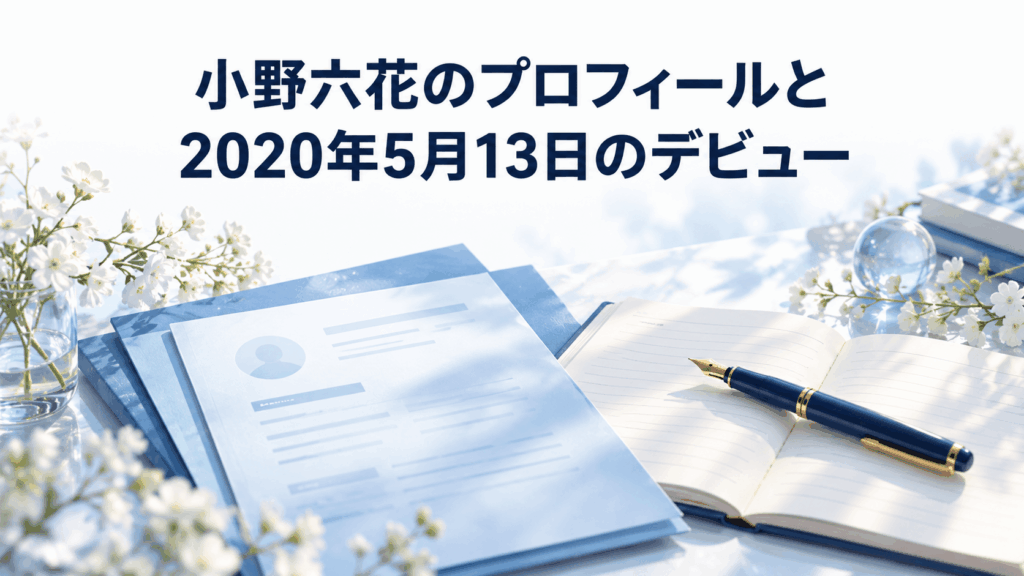 小野六花のプロフィールと2020年5月13日のデビュー