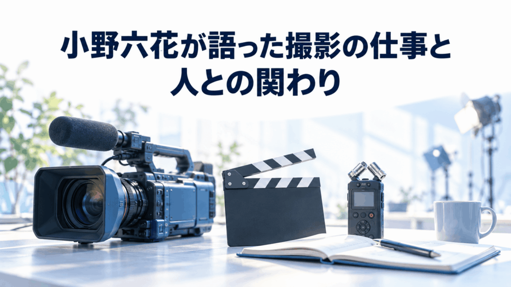 小野六花が語った撮影の仕事と人との関わり