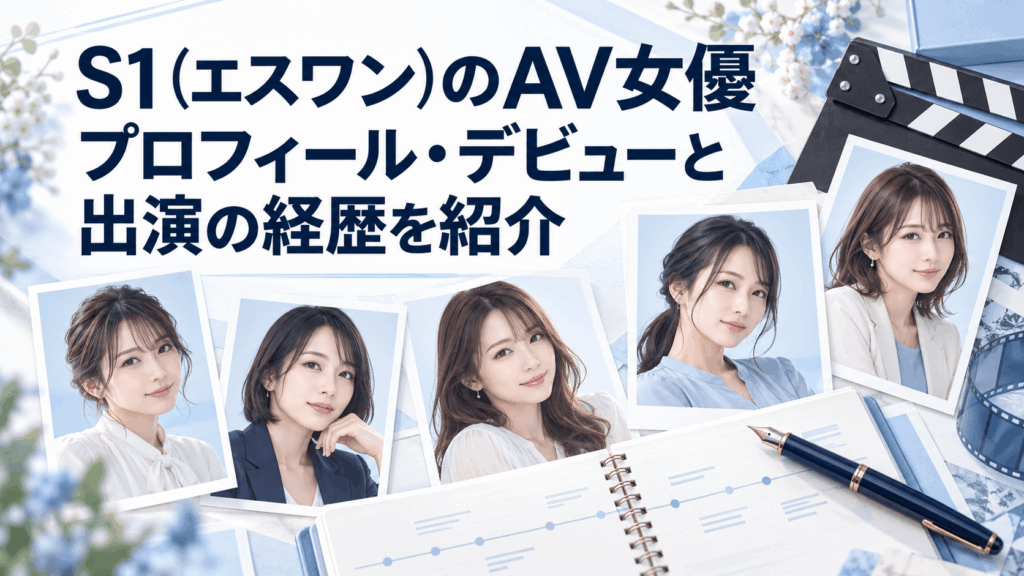 S1(エスワン)のAV女優のプロフィール・デビュー・出演経歴を紹介するイメージ