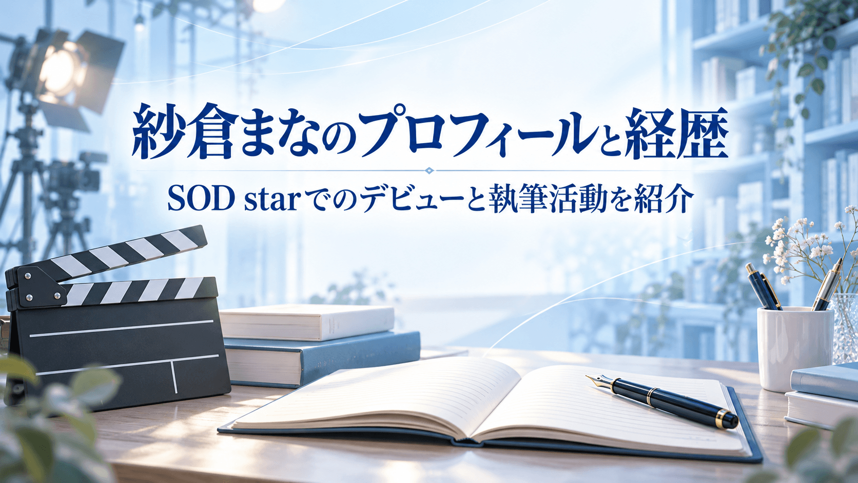 紗倉まなのプロフィールと経歴、SOD starでのデビューと執筆活動を紹介する記事のアイキャッチ画像