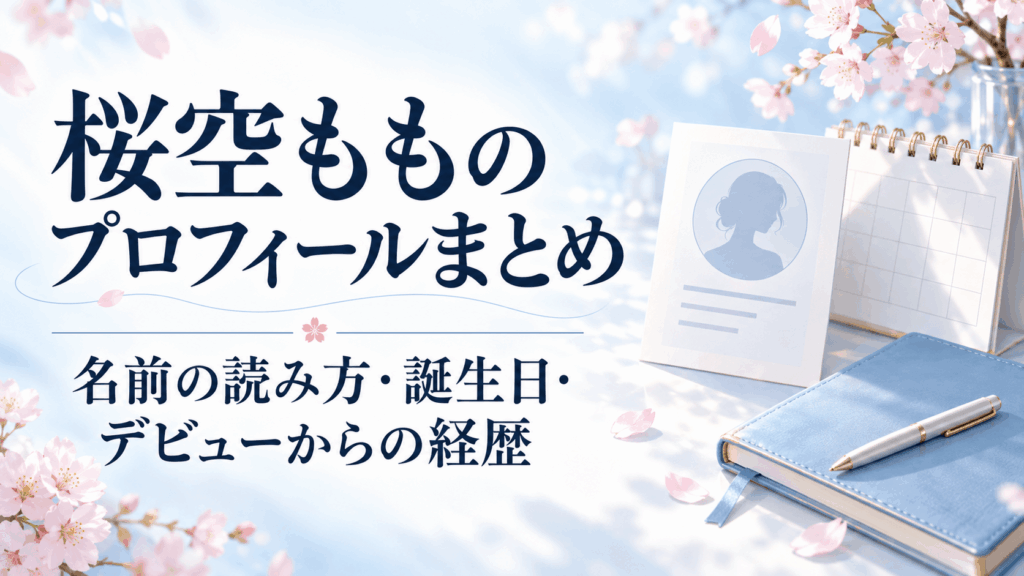 桜空もものプロフィールまとめ｜名前の読み方・誕生日・デビューからの経歴