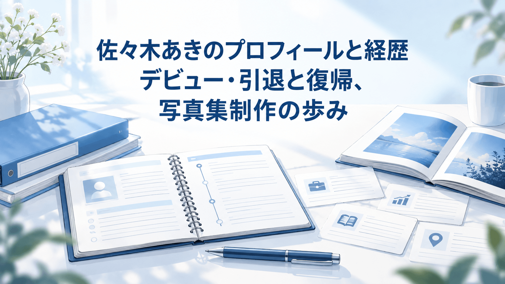 佐々木あきのプロフィールと経歴｜デビュー・引退と復帰、写真集制作の歩みを紹介するイメージ画像