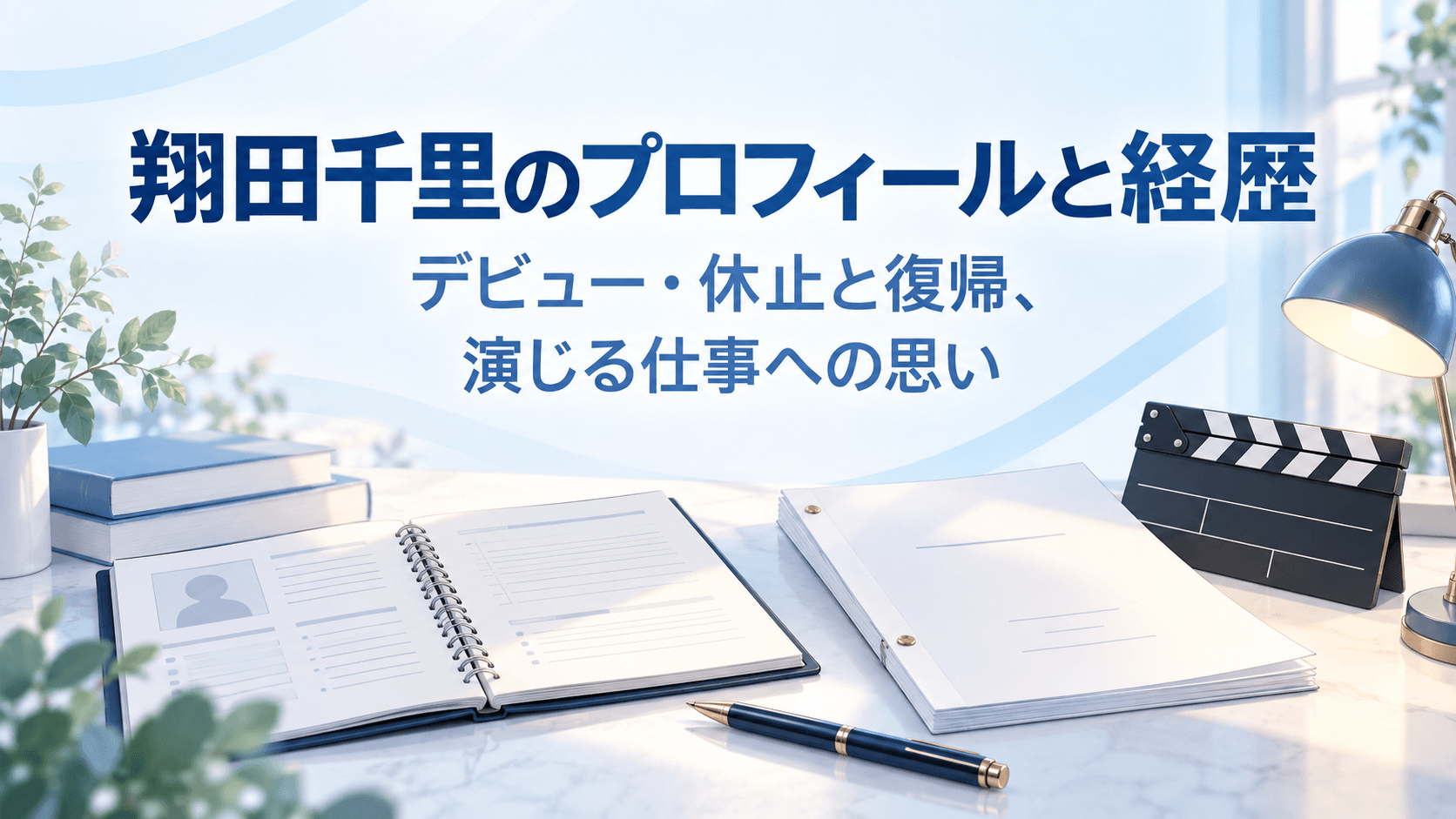 翔田千里のプロフィールと経歴、デビュー・休止と復帰、演じる仕事への思いを紹介する記事のアイキャッチ画像