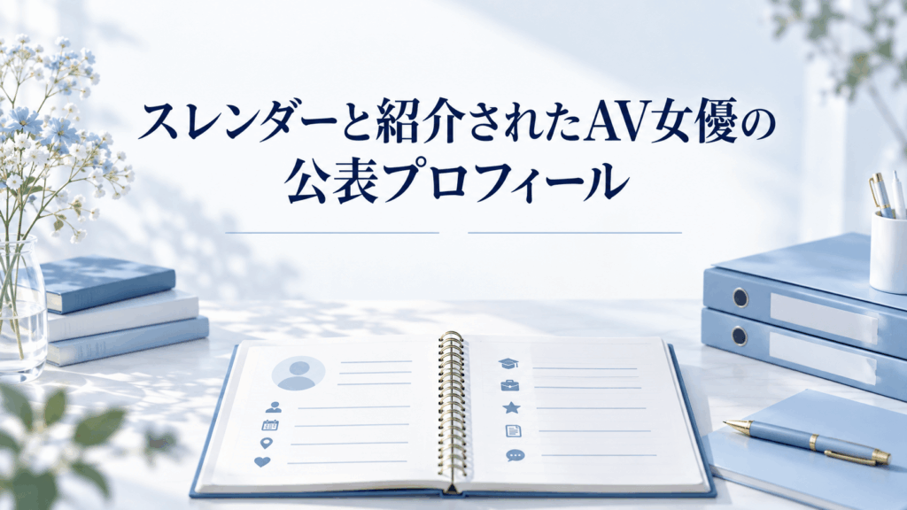 スレンダーと紹介されたAV女優の公表プロフィール