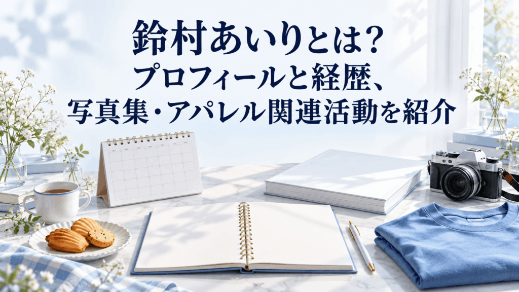 鈴村あいりのプロフィール・経歴・写真集・アパレル関連活動を紹介するイメージ