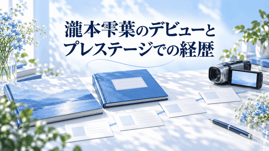 瀧本雫葉のデビューとプレステージでの出演経歴を表す記録資料とカメラの画像